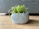 Ribbed planters - self watering