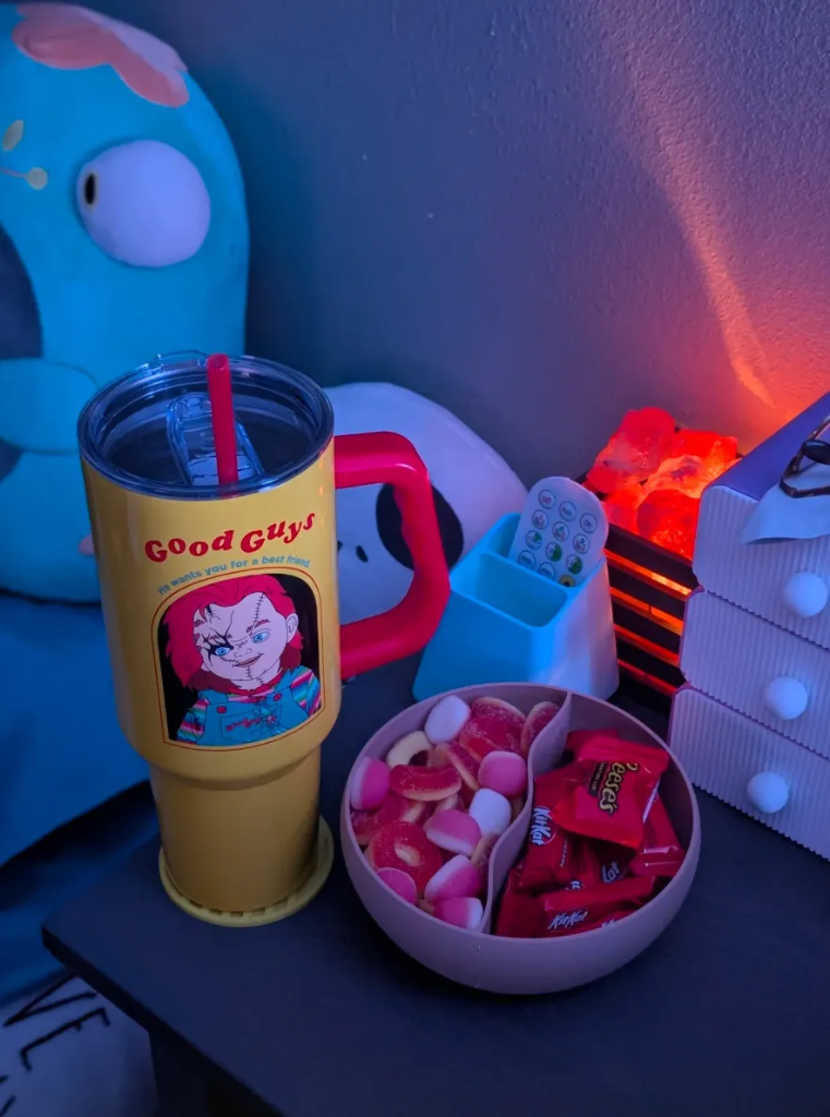 Dual Snack Bowl with Cover