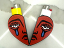 Crying heart lighter case