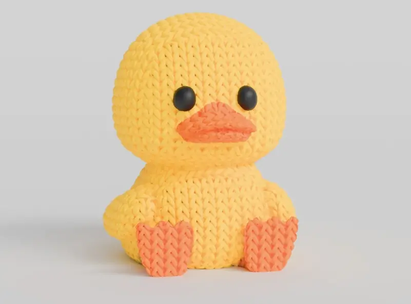Knitted duck