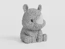 Knitted Rhino