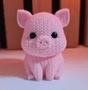 Knitted Pig