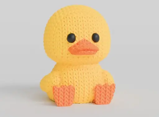 Knitted duck