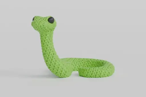 Knitted snake